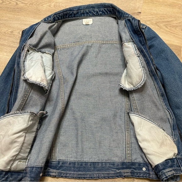 Cleo Petites Zipper Detail Jean Jacket size M - Picture 4 of 5